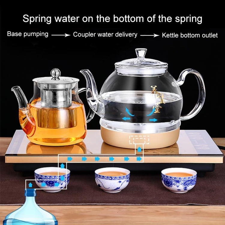 Automatic Bottom Self-suction Type Electromagnetic Tea Stove On The Bottom of The Kettle Household Intelligent Pumping Type Tea Set (Bottom Teapot) by bashfashion
