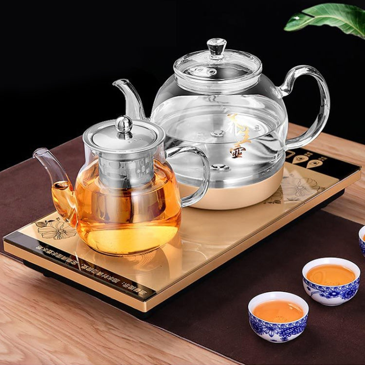 Automatic Bottom Self-suction Type Electromagnetic Tea Stove On The Bottom of The Kettle Household Intelligent Pumping Type Tea Set (Bottom Teapot) by bashfashion