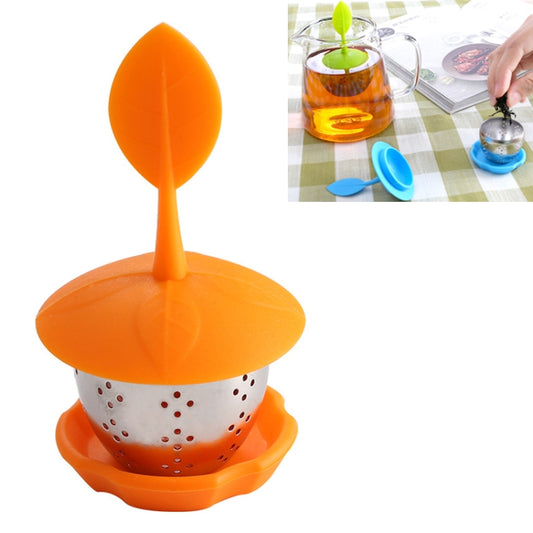 Stainless Steel Silicone Hanging Tea Bag Tea Strainers (Orange) by bashfashion