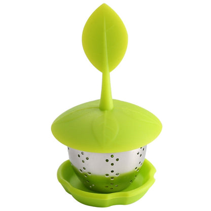 Stainless Steel Silicone Hanging Tea Bag Tea Strainers (Green) by bashfashion