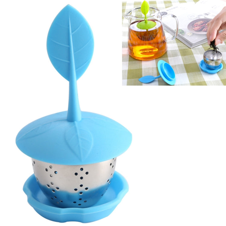 Stainless Steel Silicone Hanging Tea Bag Tea Strainers (Blue) by bashfashion