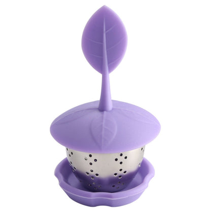 Stainless Steel Silicone Hanging Tea Bag Tea Strainers (Purple) by bashfashion