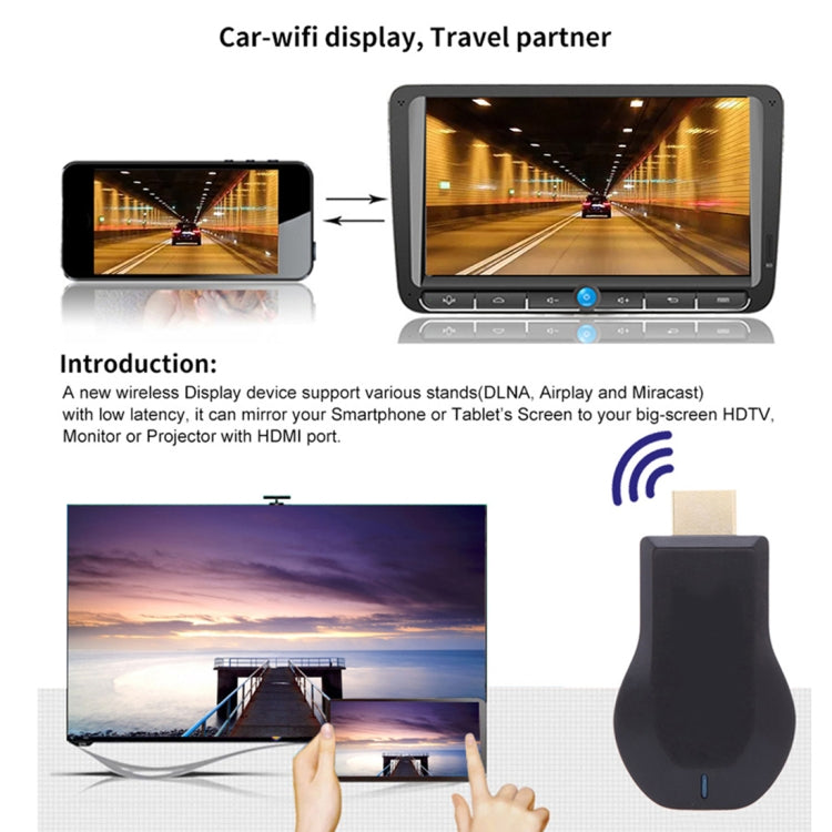 M9 Plus Wireless WiFi Display Dongle Receiver Airplay Miracast DLNA 1080P HDMI TV Stick by bashfashion