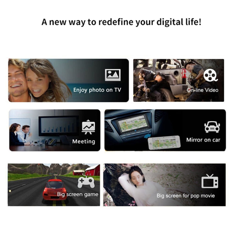 M9 Plus Wireless WiFi Display Dongle Receiver Airplay Miracast DLNA 1080P HDMI TV Stick by bashfashion