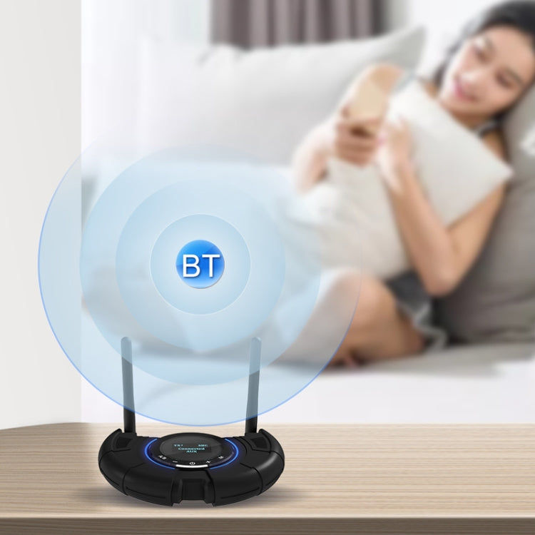 TX800 Optical Fiber Bluetooth 5.0 Transmitter Receiver Audio Adapter with Dual Antennas & OLED Display by bashfashion