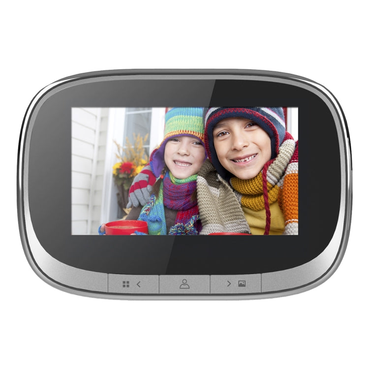 SF550 4.3 inch Screen 1.0MP Security Digital Door Viewer with 12 Polyphonic Music, Support PIR Motion Detection & Infrared Night Vision & 145 Degrees Wide Angle & TF Card (Black) by bashfashion
