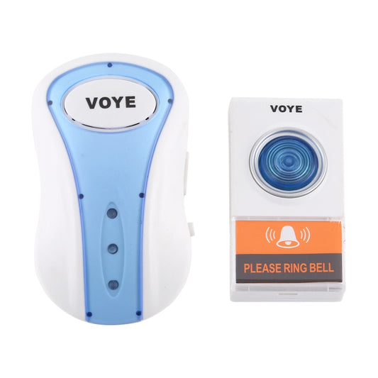 VOYE V008A Home Music Remote Control Wireless Doorbell with 38 Polyphony Sounds, US Plug(White) by VOYE