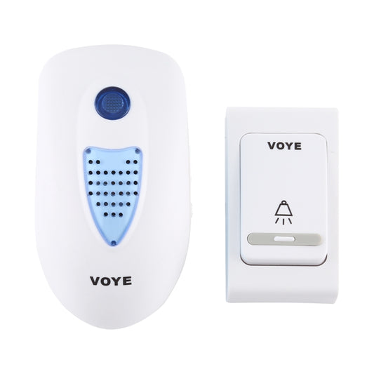 VOYE V003B Home Music Remote Control Wireless Doorbell with 38 Polyphony Sounds, US Plug (White) by VOYE