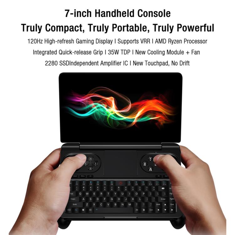 GPD WIN Mini 2025 Handheld Gaming PC, 16GB+1TB, 7 inch Windows 11 Home AMD Ryzen 7 8840U, EU Plug by GPD