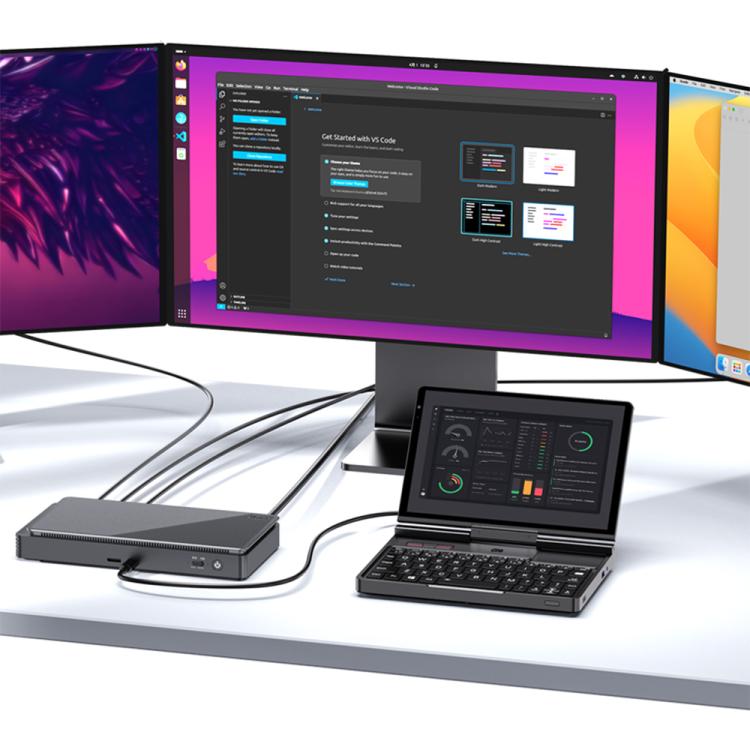 GPD Pocket 4 Handheld Gaming PC, 16GB+1TB, 8.8 inch Windows 11 Home AMD Ryzen 7 8840U, US Plug by GPD