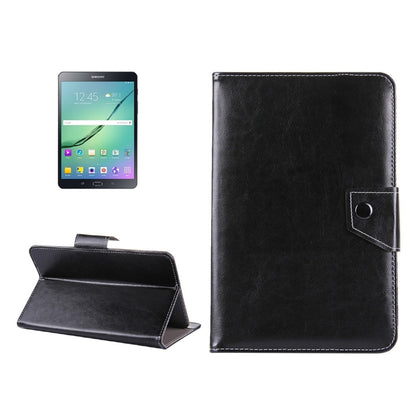 8 inch Tablets Leather Case Crazy Horse Texture Protective Case Shell with Holder for Galaxy Tab S2 8.0 T715 / T710, Cube U16GT, ONDA Vi30W, Teclast P86(Black) by bashfashion