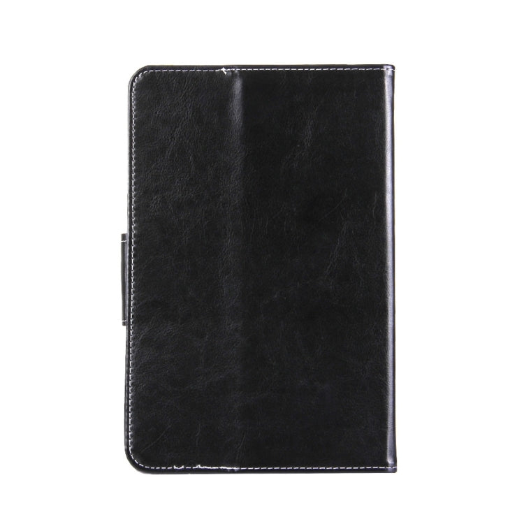 8 inch Tablets Leather Case Crazy Horse Texture Protective Case Shell with Holder for Galaxy Tab S2 8.0 T715 / T710, Cube U16GT, ONDA Vi30W, Teclast P86(Black) by bashfashion