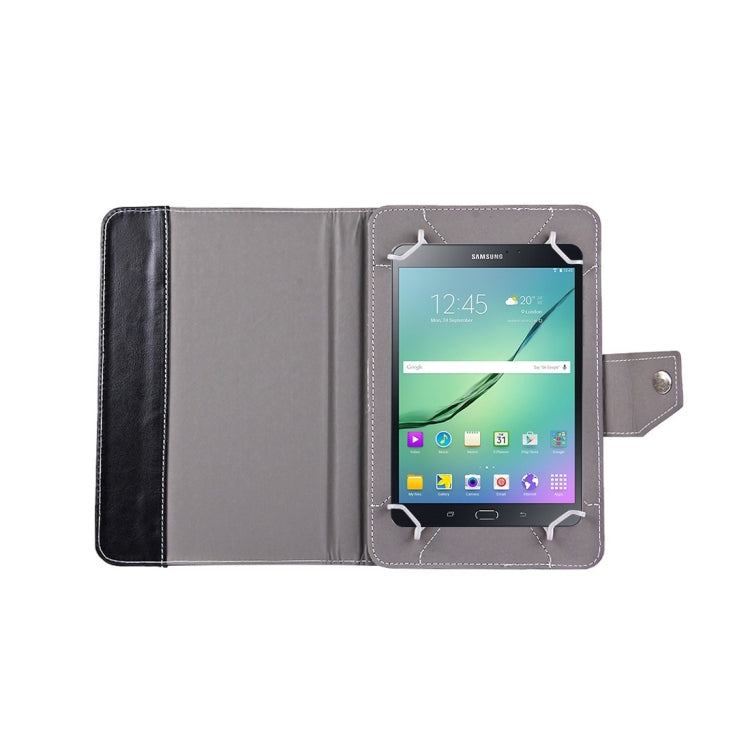 8 inch Tablets Leather Case Crazy Horse Texture Protective Case Shell with Holder for Galaxy Tab S2 8.0 T715 / T710, Cube U16GT, ONDA Vi30W, Teclast P86(Black) by bashfashion