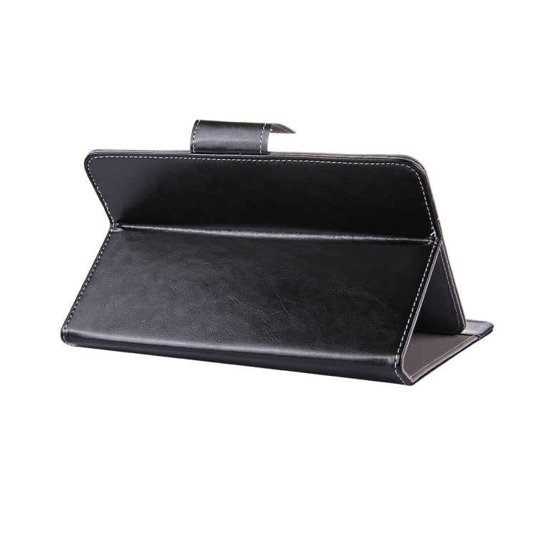 10 inch Tablets Leather Case Crazy Horse Texture Protective Case Shell with Holder for Asus ZenPad 10 Z300C, Huawei MediaPad M2 10.0-A01W, Cube IWORK10(Black) by bashfashion