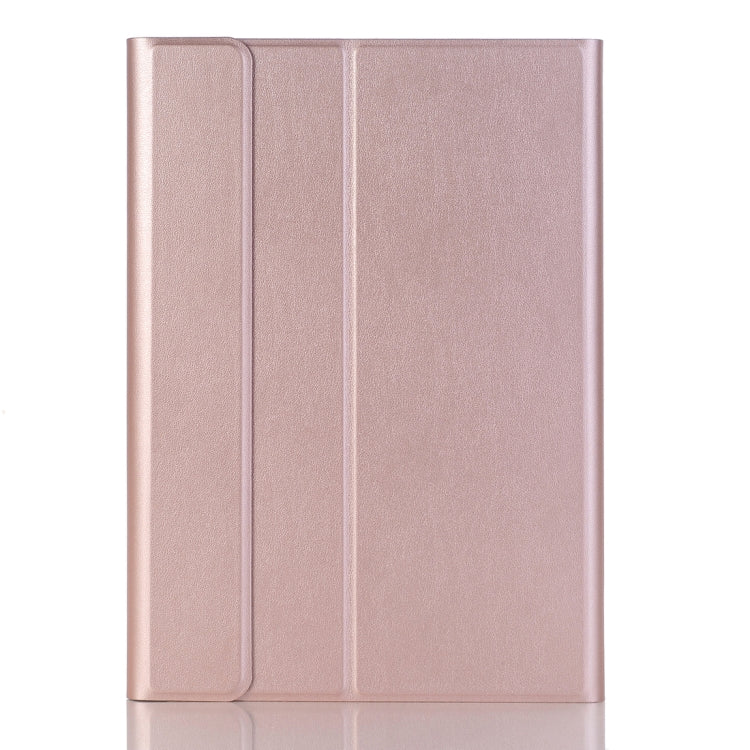 Detachable Bluetooth Keyboard Ultrathin Horizontal Flip Leather Tablet Case for Huawei MediaPad M5 / M5 Pro 10.8 inch, with Holder(Rose Gold) by bashfashion