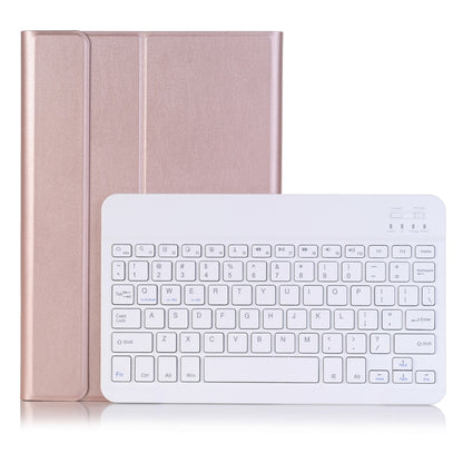 Detachable Bluetooth Keyboard Ultrathin Horizontal Flip Leather Tablet Case for Huawei MediaPad M5 / M5 Pro 10.8 inch, with Holder(Rose Gold) by bashfashion