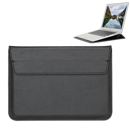 Universal Envelope Style PU Leather Case with Holder for Ultrathin Notebook Tablet PC 15.4 inch, Size: 39x28x1.5cm(Black) by bashfashion