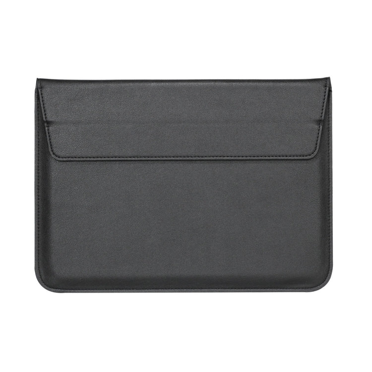 Universal Envelope Style PU Leather Case with Holder for Ultrathin Notebook Tablet PC 15.4 inch, Size: 39x28x1.5cm(Black) by bashfashion