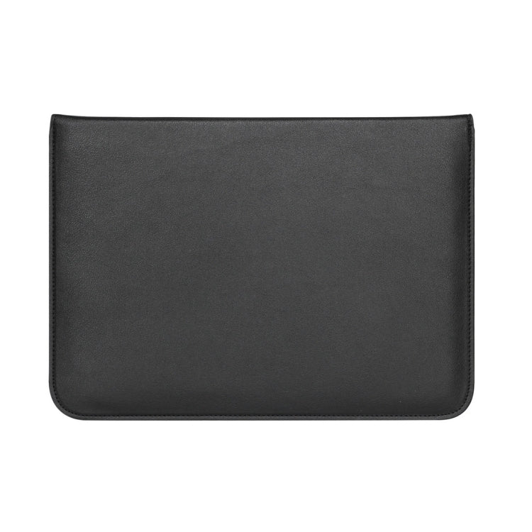 Universal Envelope Style PU Leather Case with Holder for Ultrathin Notebook Tablet PC 15.4 inch, Size: 39x28x1.5cm(Black) by bashfashion