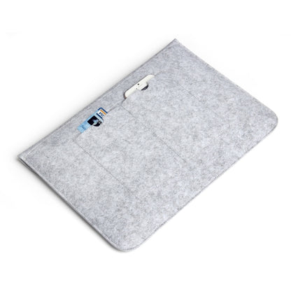 11.6 inch Universal Fashion Soft Sleeve Bag Case Tablet Laptop Felt Bag for MacBook Air 11.6 inch, Size: 33x22x1cm(Grey) by bashfashion