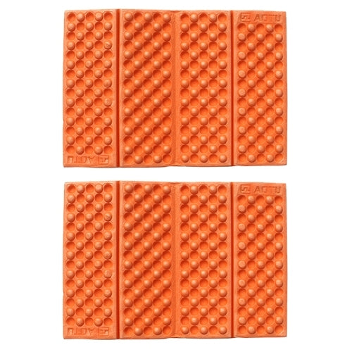 2 PCS Portable Folding Cellular Massage Cushion Outdoors Damp Proof Picnic Seat Mats EVA Pad(Orange) by bashfashion