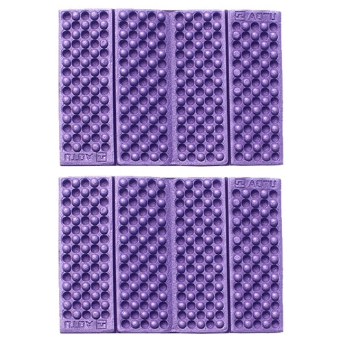 2 PCS Portable Folding Cellular Massage Cushion Outdoors Damp Proof Picnic Seat Mats EVA Pad(Purple) by bashfashion