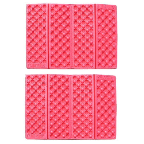 2 PCS Portable Folding Cellular Massage Cushion Outdoors Damp Proof Picnic Seat Mats EVA Pad(Red) by bashfashion
