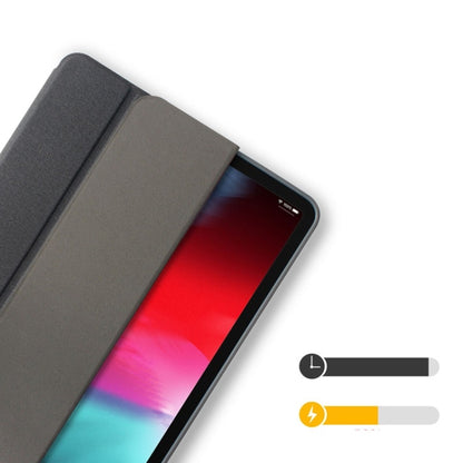 Mutural Exquisite Series Cloth Texture PU+TPU Leather Case for iPad Pro 12.9 inch (2018), with 3-Fold Holder & Pen Slot & Sleep & Wake-up Function by Mutural