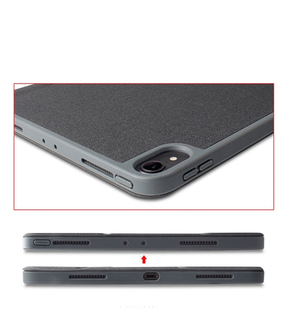 Mutural Exquisite Series Cloth Texture PU+TPU Leather Case for iPad Pro 12.9 inch (2018), with 3-Fold Holder & Pen Slot & Sleep & Wake-up Function by Mutural