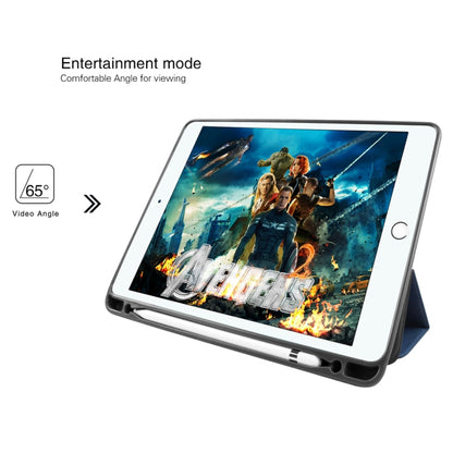 Mutural Exquisite Series Cloth Texture PU+TPU Leather Case for iPad Pro 10.5 inch, with 3-Fold Holder & Pen Slot & Sleep & Wake-up Function(Red) by Mutural