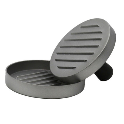 Household Food Grade Aluminum Alloy Kitchen Non-stick Coating Pressure Meat Patty Cake Hamburger Mold with 40 PCS Sided Silicone Papers by bashfashion