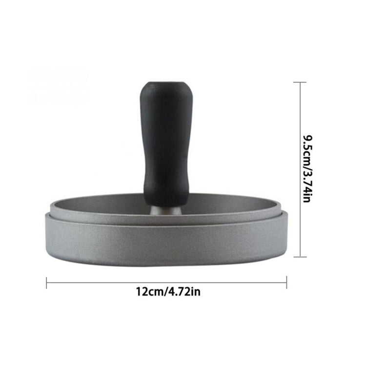 Household Food Grade Aluminum Alloy Kitchen Non-stick Coating Pressure Meat Patty Cake Hamburger Mold with 40 PCS Sided Silicone Papers by bashfashion