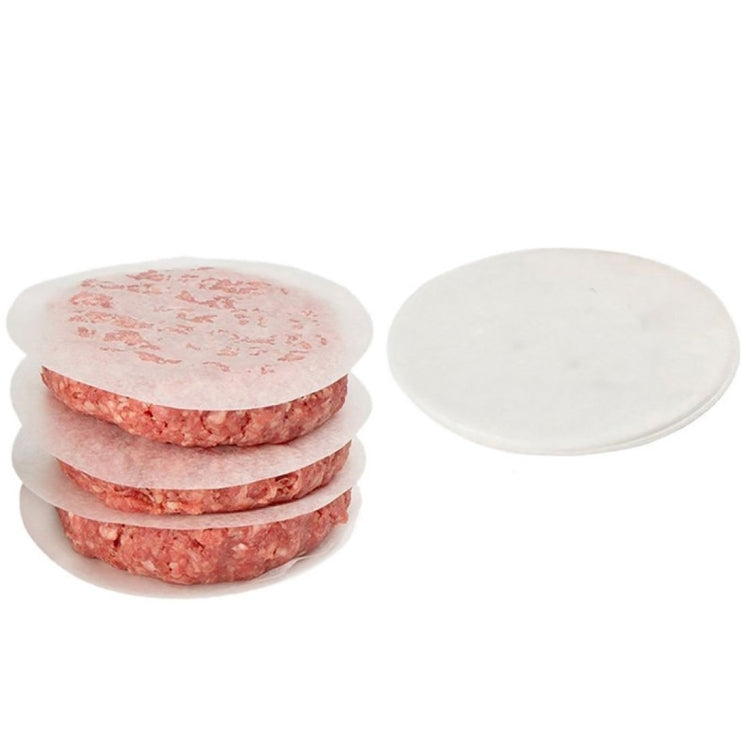 Household Food Grade Aluminum Alloy Kitchen Non-stick Coating Pressure Meat Patty Cake Hamburger Mold with 40 PCS Sided Silicone Papers by bashfashion