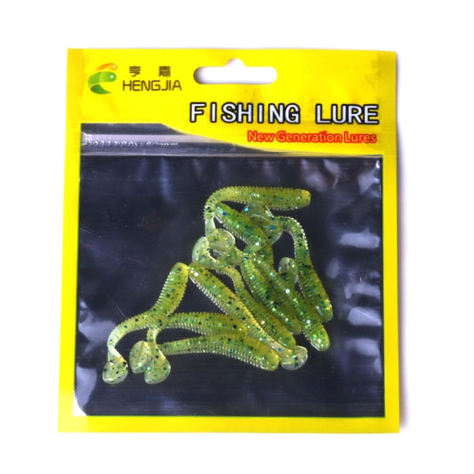 HENGJIA SO041 5cm/0.6g 10 PCS Fishing Wobbler Soft Jigging Fishing Lure Worm Swimbaits Silicone Bait by HENGJIA