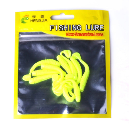 HENGJIA SO041 5cm/0.6g 10 PCS Fishing Wobbler Soft Jigging Fishing Lure Worm Swimbaits Silicone Bait by HENGJIA